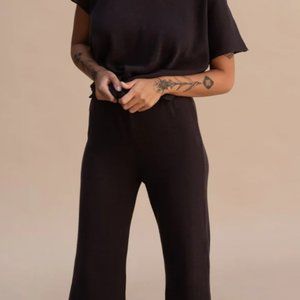 Indigo Luna Knit Brown Pants - M